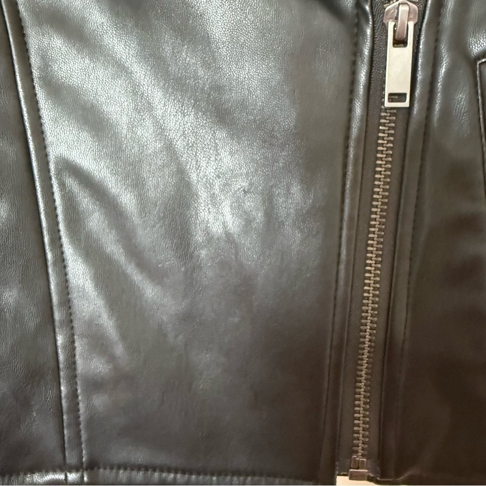 GAP Kids Girl Moto Faux Leather Jacket size small - Picture 10 of 10